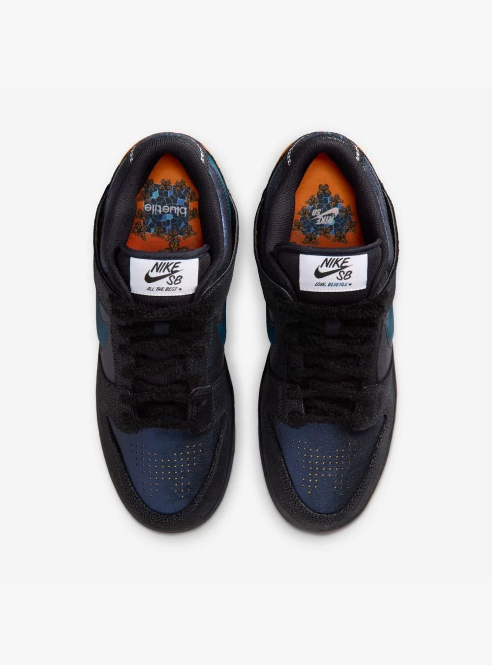 Nike SB Dunk Low Pro Bluetile Skateboards vista dall'alto