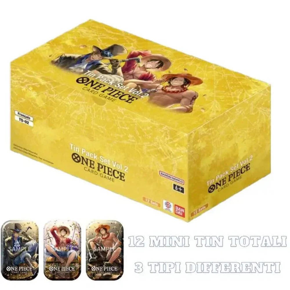 One Piece Card Game Tin Pack Set Vol.2 display presentation