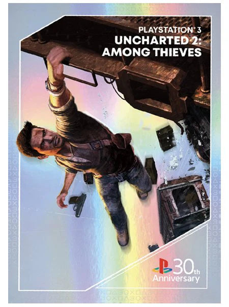 Dettaglio carta Uncharted Panini PlayStation 30th Anniversary Collector’s Box
