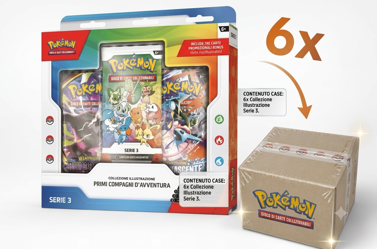 Case Pokémon Collezione Illustrazione Serie 3