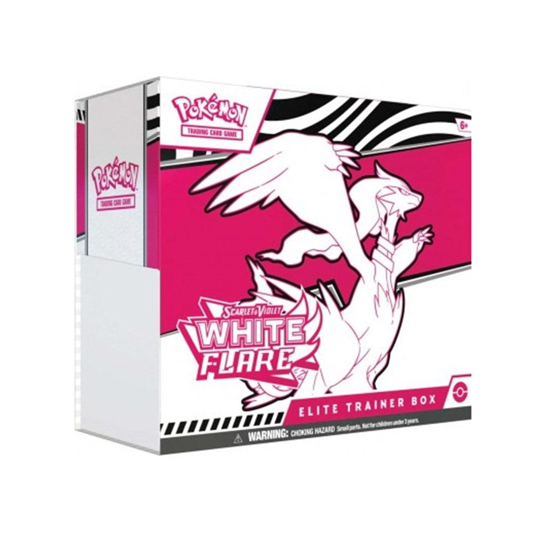 Pokémon TCG Elite Trainer Box Scarlet & Violet White Black White Flare- English Version - Vista Angolata