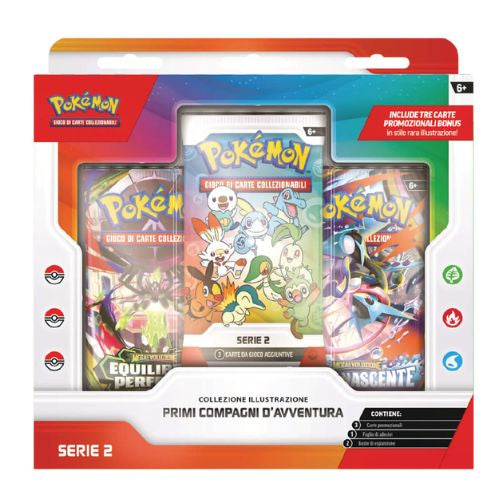 Pokémon GCC Collezione Illustrazione Primi Compagni d’Avventura Serie 2 vista frontale