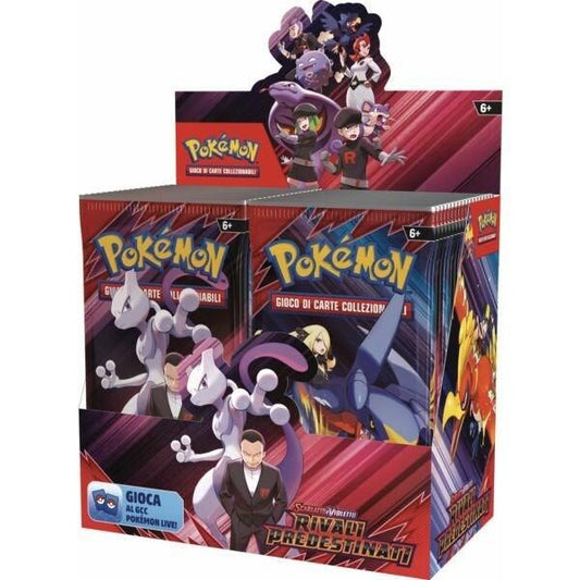 Pokémon GCC Display 36 bustine Rivali Predestinati ITA vista angolata
