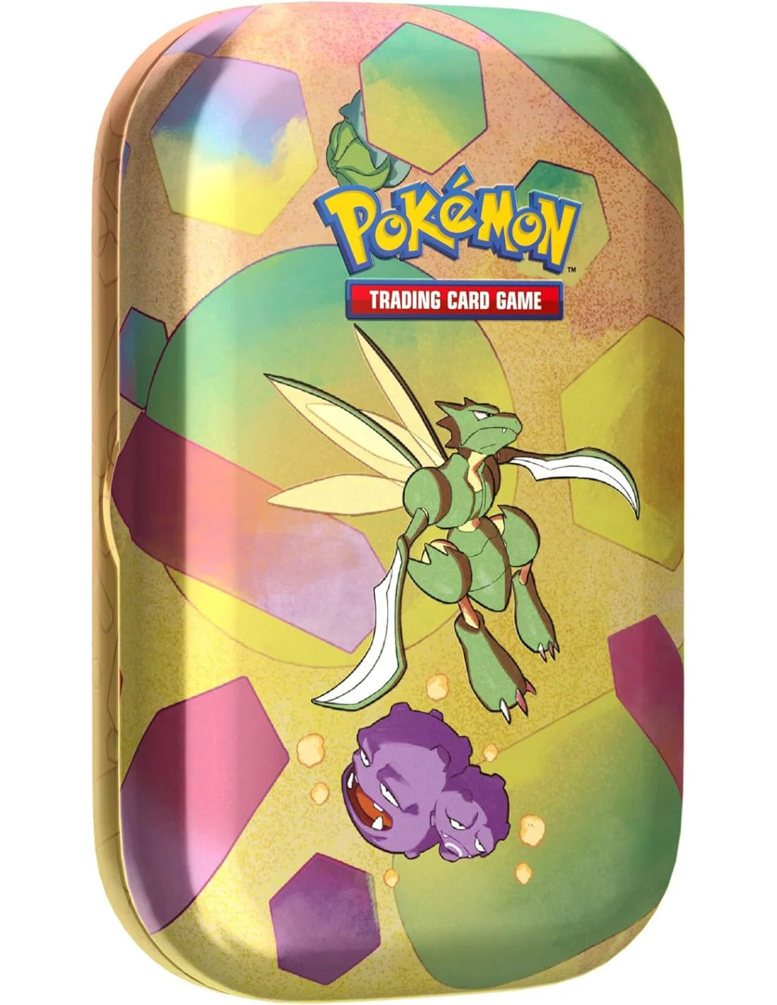 Artwork Scyther Pokémon Prodigi di Kanto miniscatola vista angolata