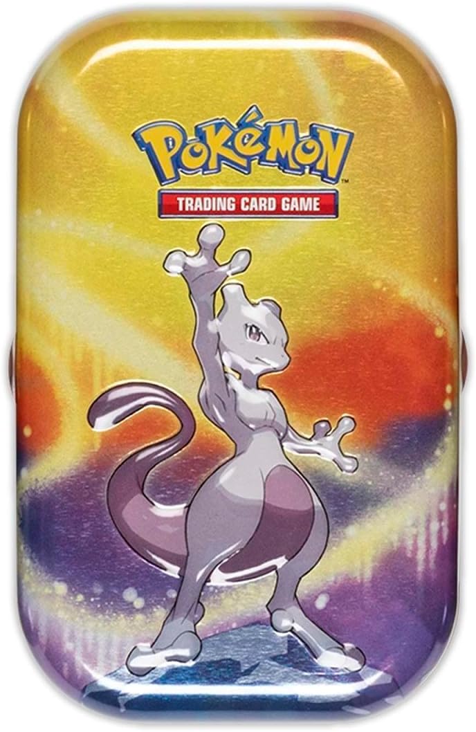 Dettaglio miniscatola Mewtwo Pokémon Prodigi di Kanto
