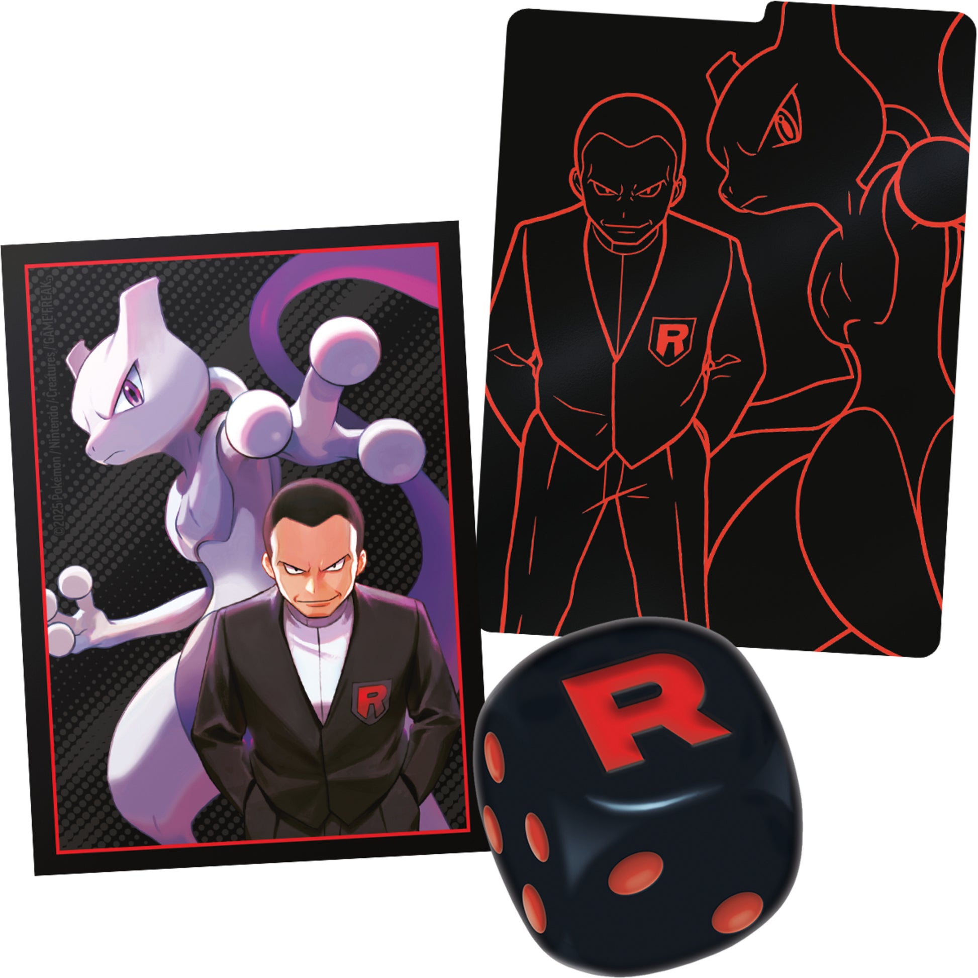 Accessori ETB Pokémon Rivali Predestinati (dadi, sleeves)