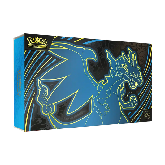 Pokémon GCC Collezione Ultra Premium Fiamme Spettrali Mega Charizard X-ex Vista Angolata