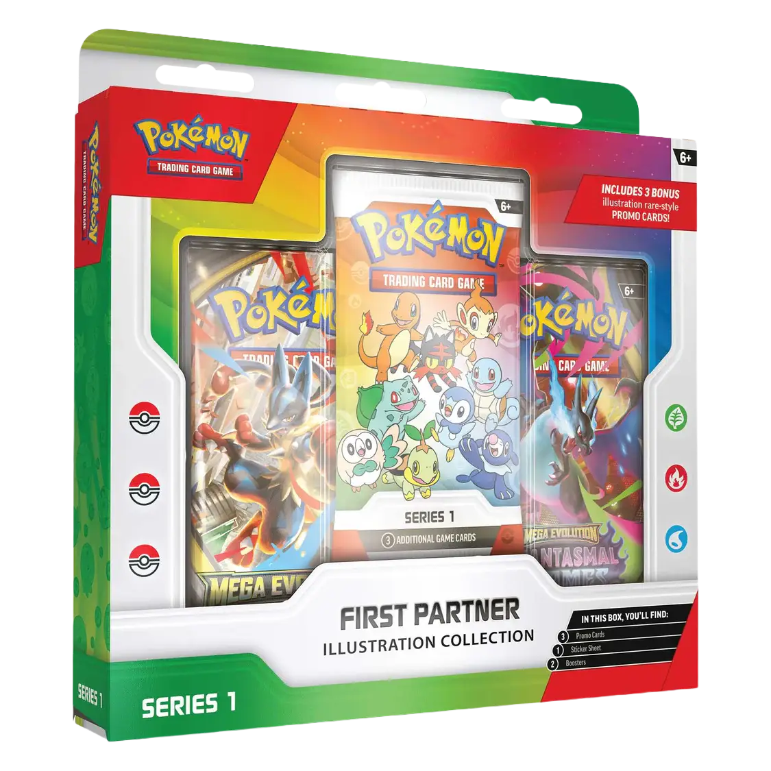 Pokémon TCG Illustration Collection First Partner Pokémon angled view
