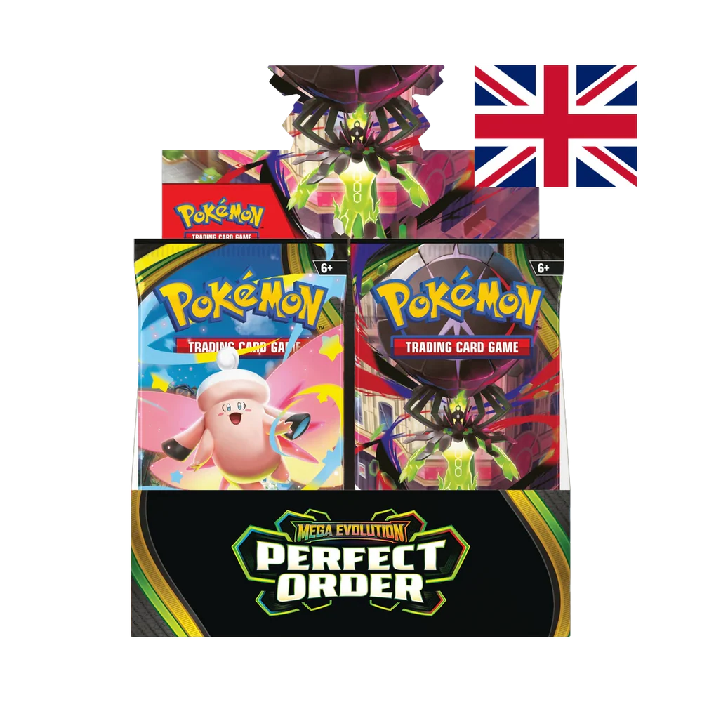 Pokémon TCG Mega Evolution Perfect Order booster box 36 pack front view
