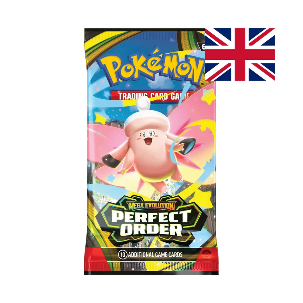 Pokémon TCG Mega Evolution Perfect Order booster pack artwork
