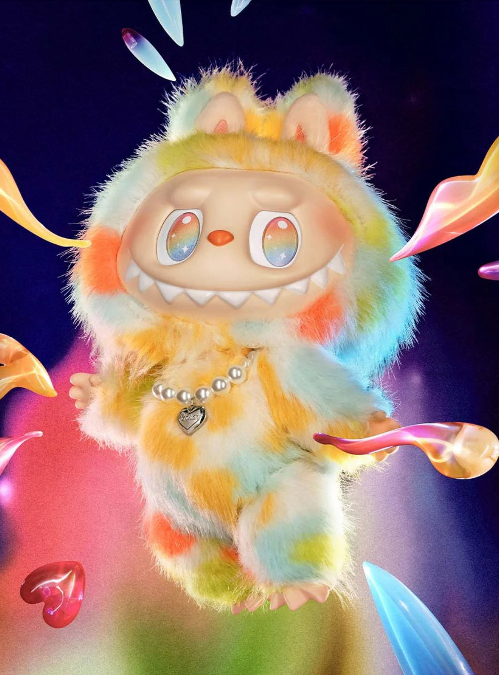 POP MART Labubu The Monsters Big Into Energy Rock the Universe Series vista angolata