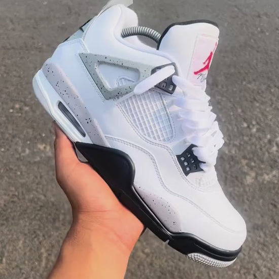 Jordan 4 White Cement Inhand