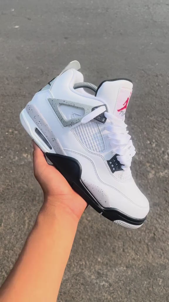 Jordan 4 White Cement Inhand