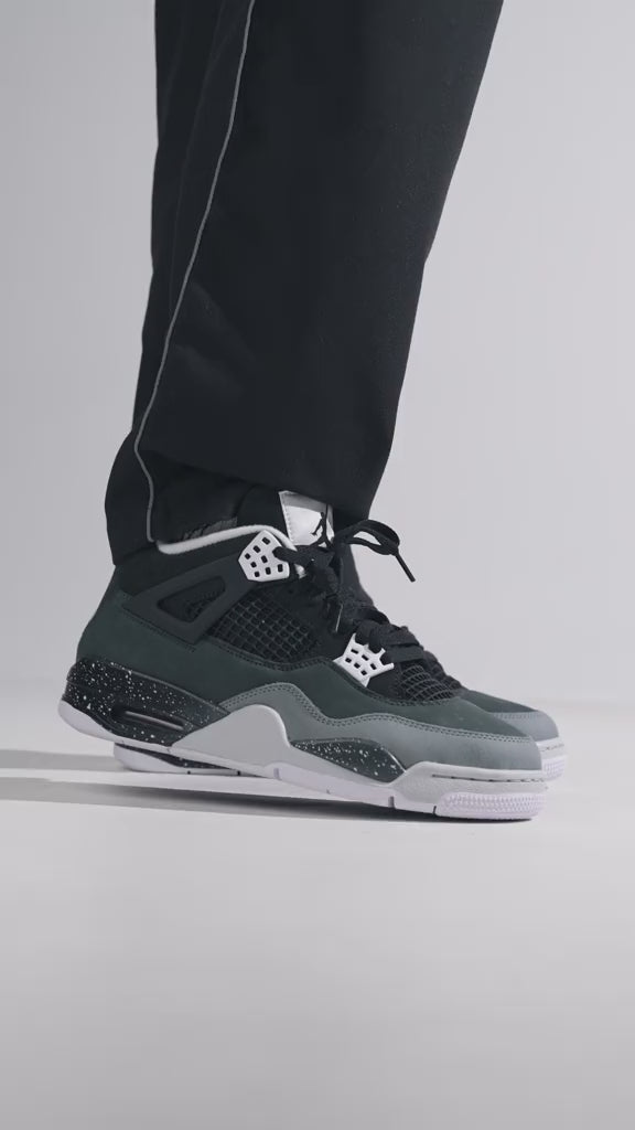 Air Jordan 4 Retro Fear on feet