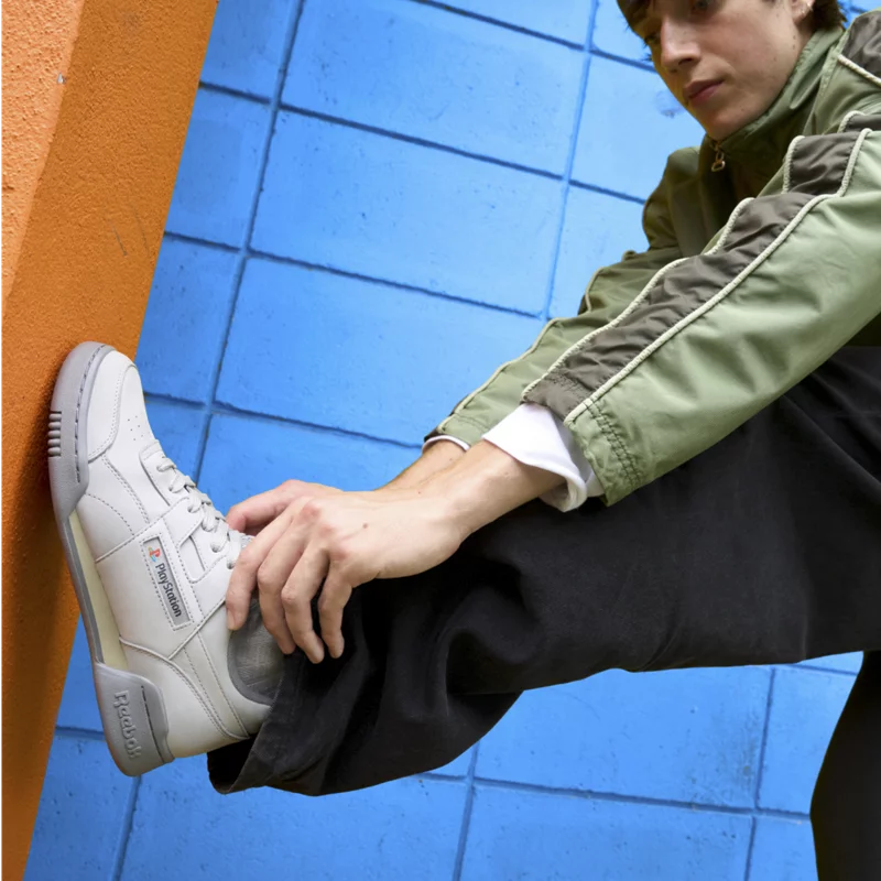 Reebok Workout Plus x PlayStation 30th Anniversary on feet