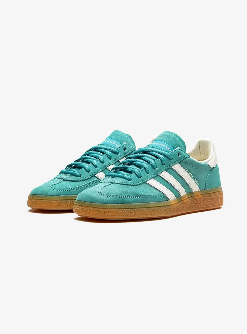 Adidas Handball Spezial x Sporty & Rich Green vista angolata destra