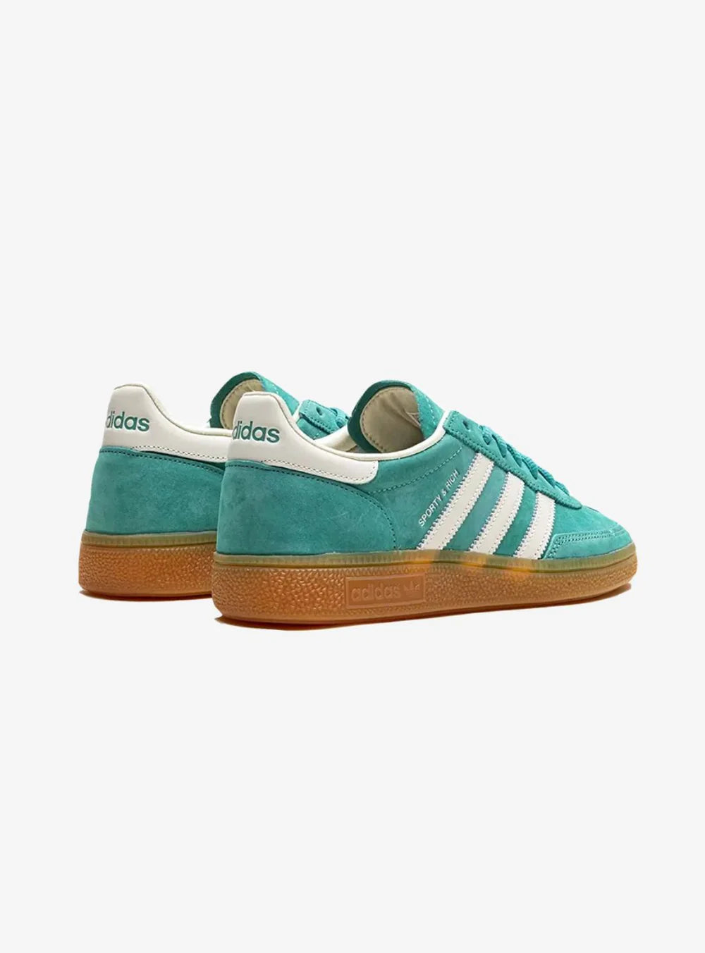 Adidas Handball Spezial x Sporty & Rich Green vista posteriore angolata destra