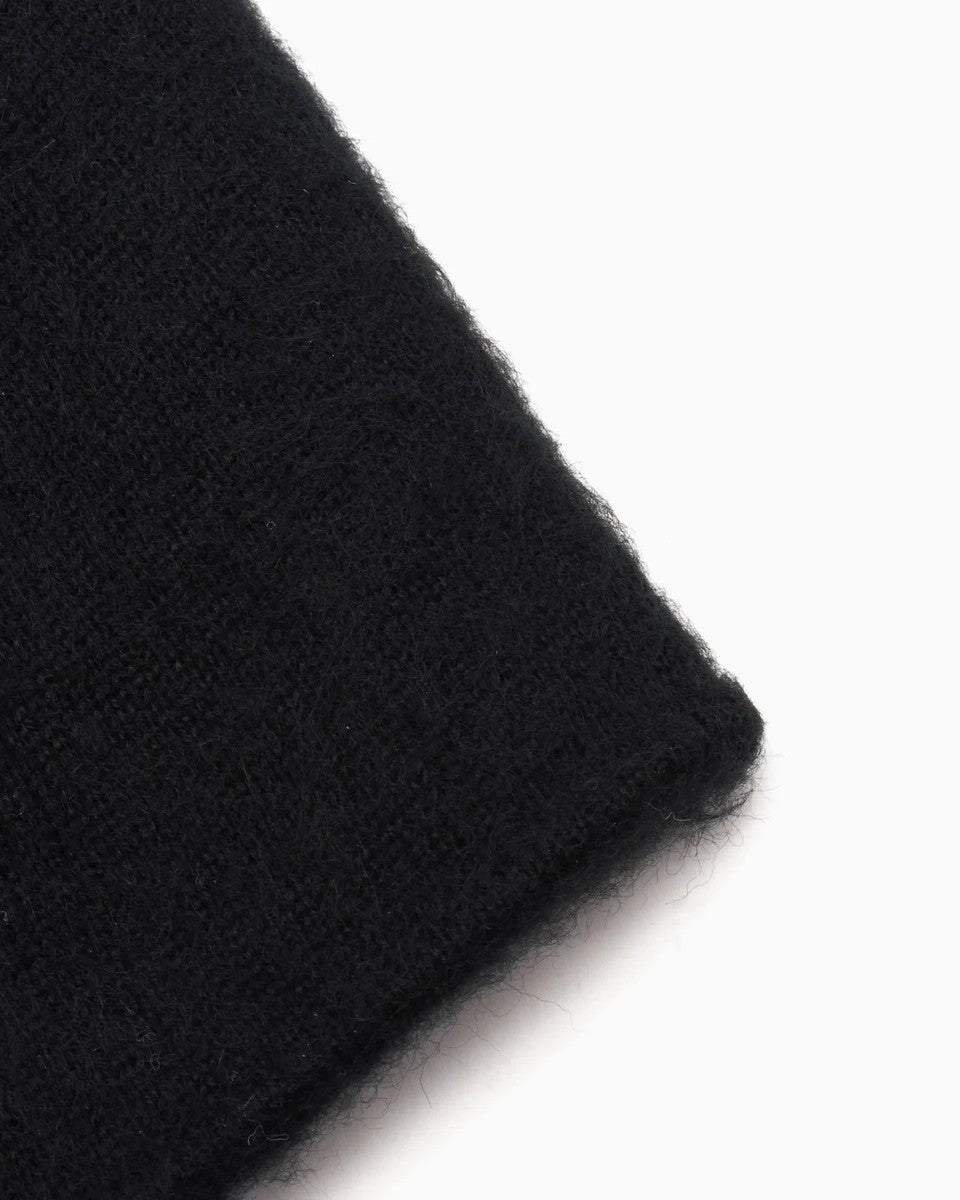 Stüssy Brushed Out Stock Skullcap Beanie Black dettaglio materiali