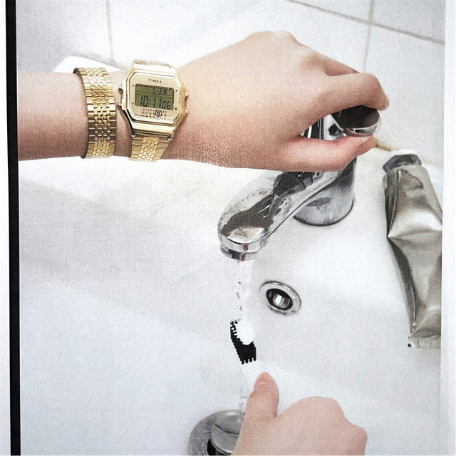 Timex × MM6 T80 Gift Set Gold On Wrist