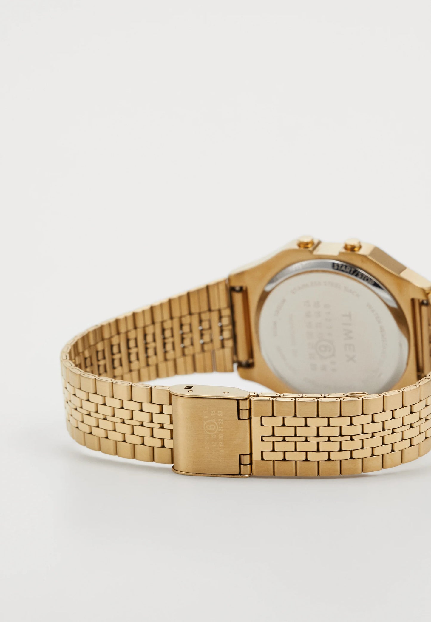 Timex × MM6 T80 Gift Set Gold vista cassa posteriore + chiusura