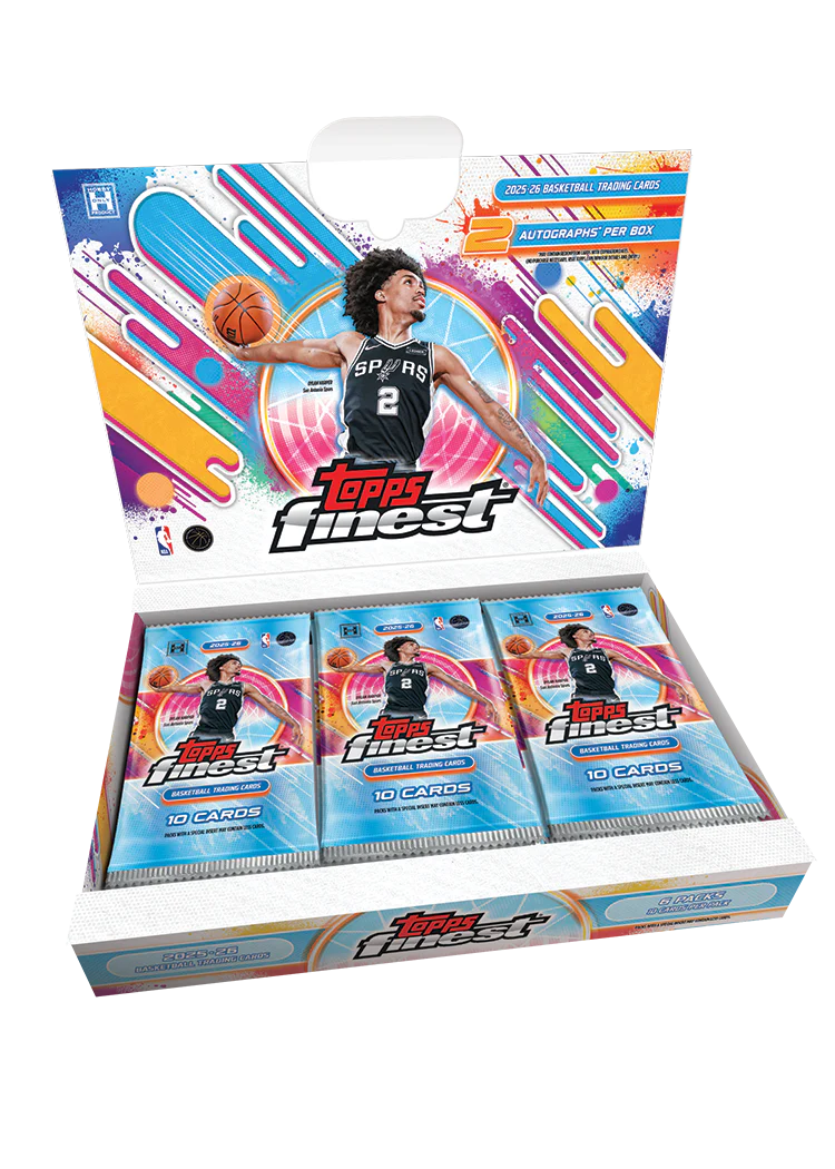 Topps Finest 2025-26 Basketball Hobby Box open