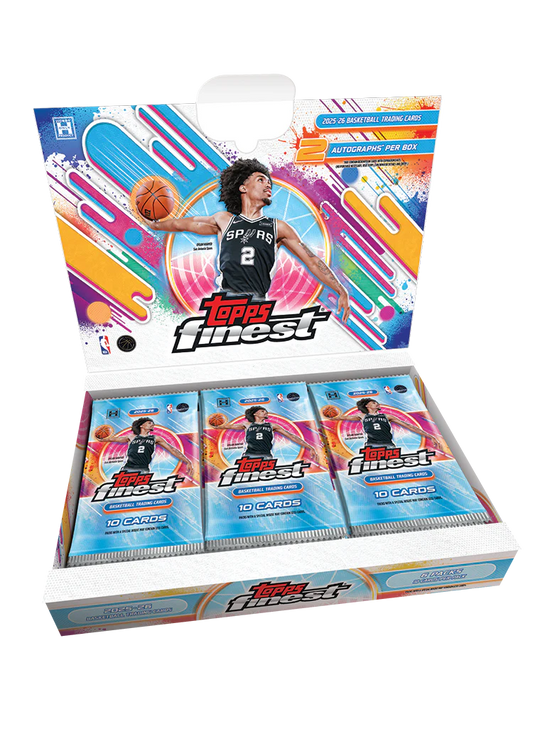 Topps Finest 2025-26 Basketball Hobby Box open