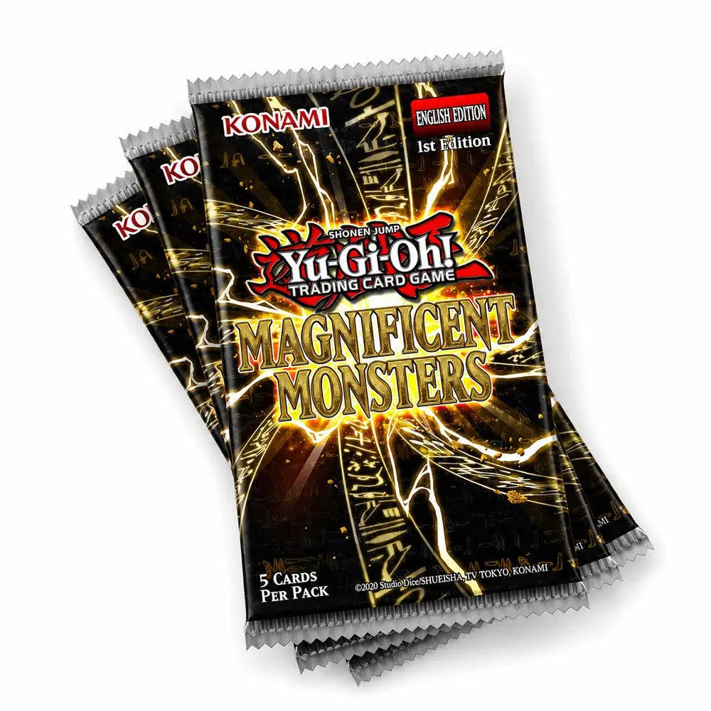Boosters Close-up of Yu-Gi-Oh Magnificent Monsters cards