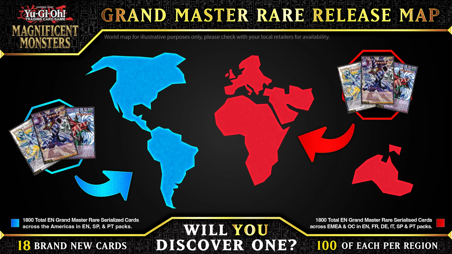 Yu-Gi-Oh Magnificent Monsters Box release map