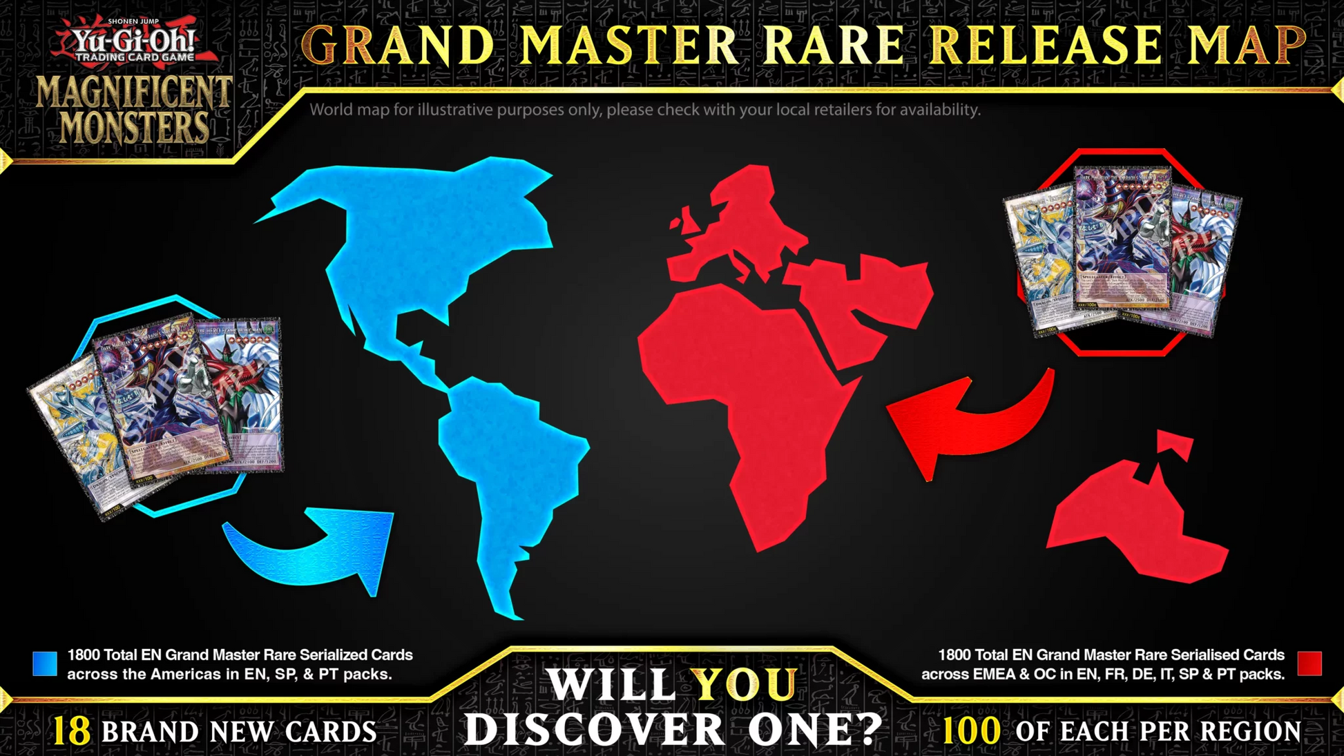 Yu-Gi-Oh Magnificent Monsters Box release map